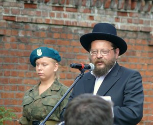 Rabin na Cmenatrzu Żdowskim w Lodzi